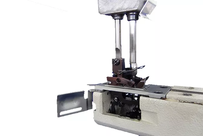 이동 가능 바늘 가드는 스티치 스킵 방지