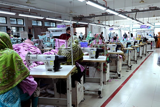 [Micro Fibre in Bangladesh] Single needle lockstitch sewing machine S-7250A