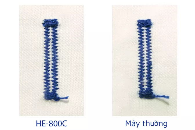 Giảm tuột chỉ mũi may cuối