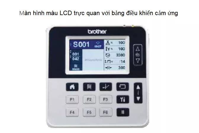 Màn hình màu LCD trực quan với bảng điều khiển cảm ứng