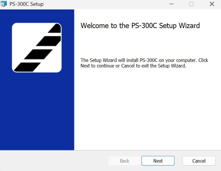 Install PS-300C