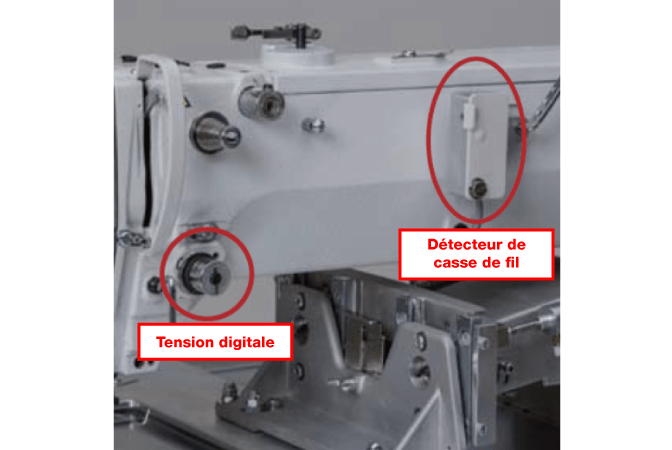 Détecteur numérique de tension et rupture de fil en équipement standard